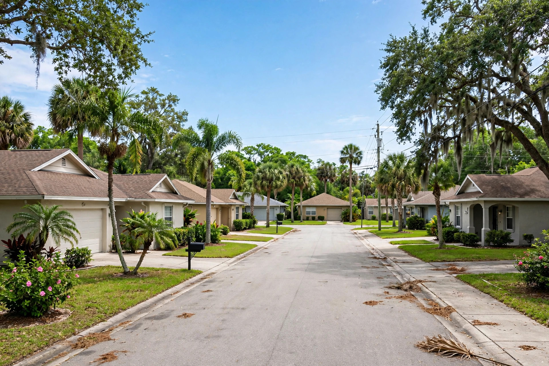 Roof repair in Catalina, Orlando FL, lifted ridge cap and storm-damaged roof edge