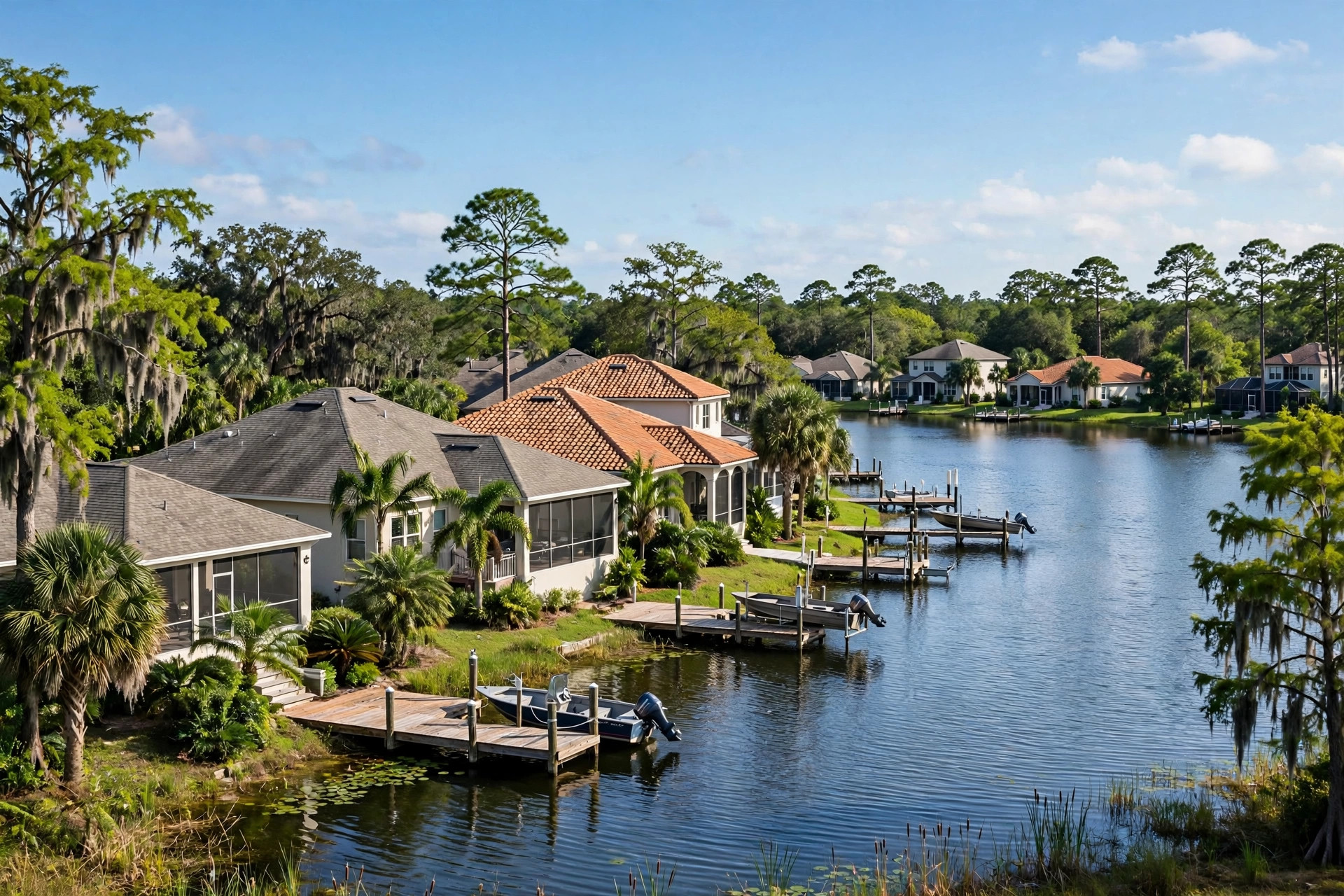 Roof repair in Dover Shores East, Orlando FL, chimney and vent flashing on a residential roof