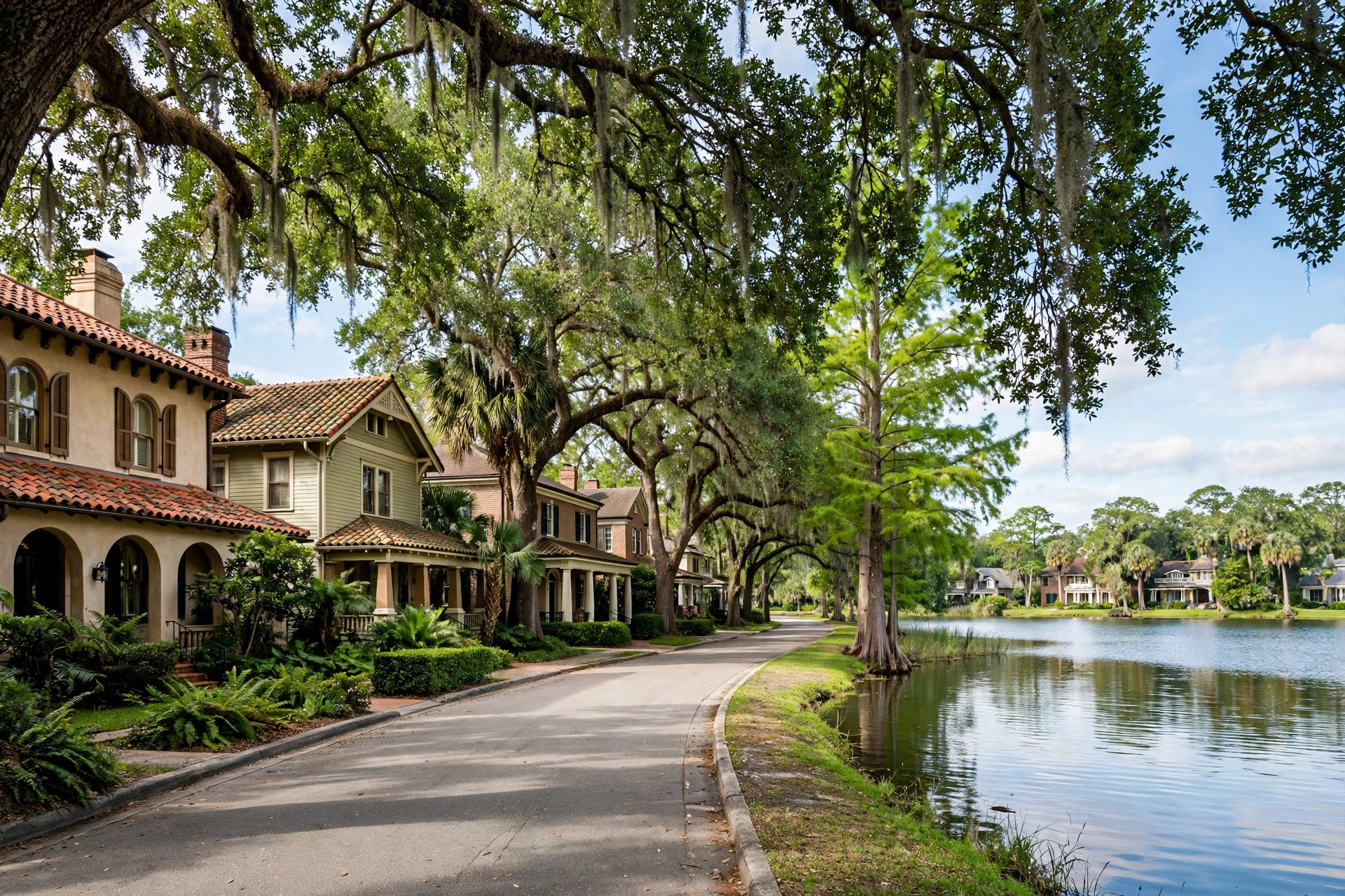 Roof repair in Lake Cherokee, Orlando FL, historic home with matched roofing materials