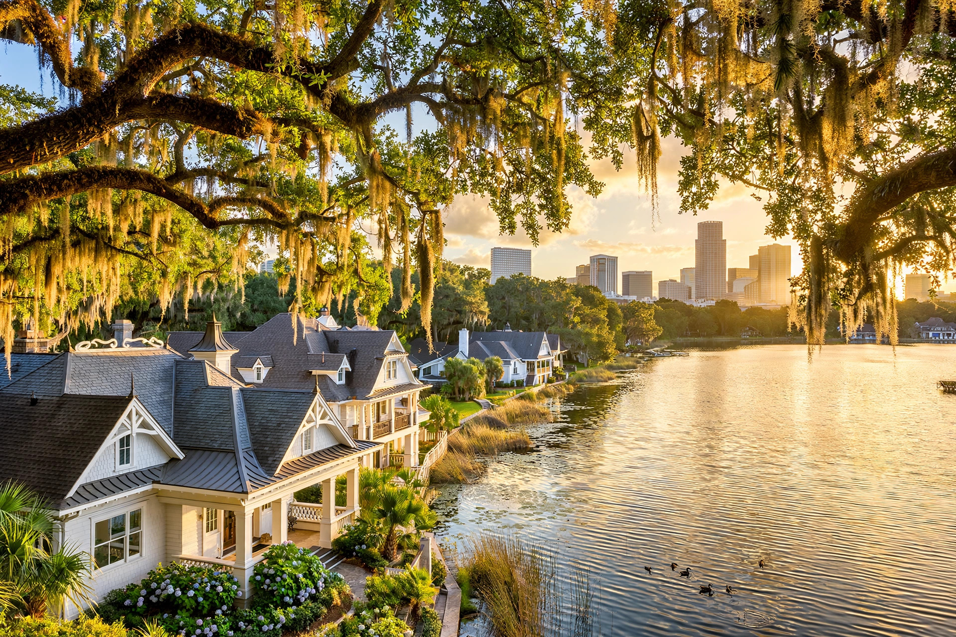 Roof repair in Lake Davis Greenwood, Orlando FL, chimney flashing repair on an older lake-area home