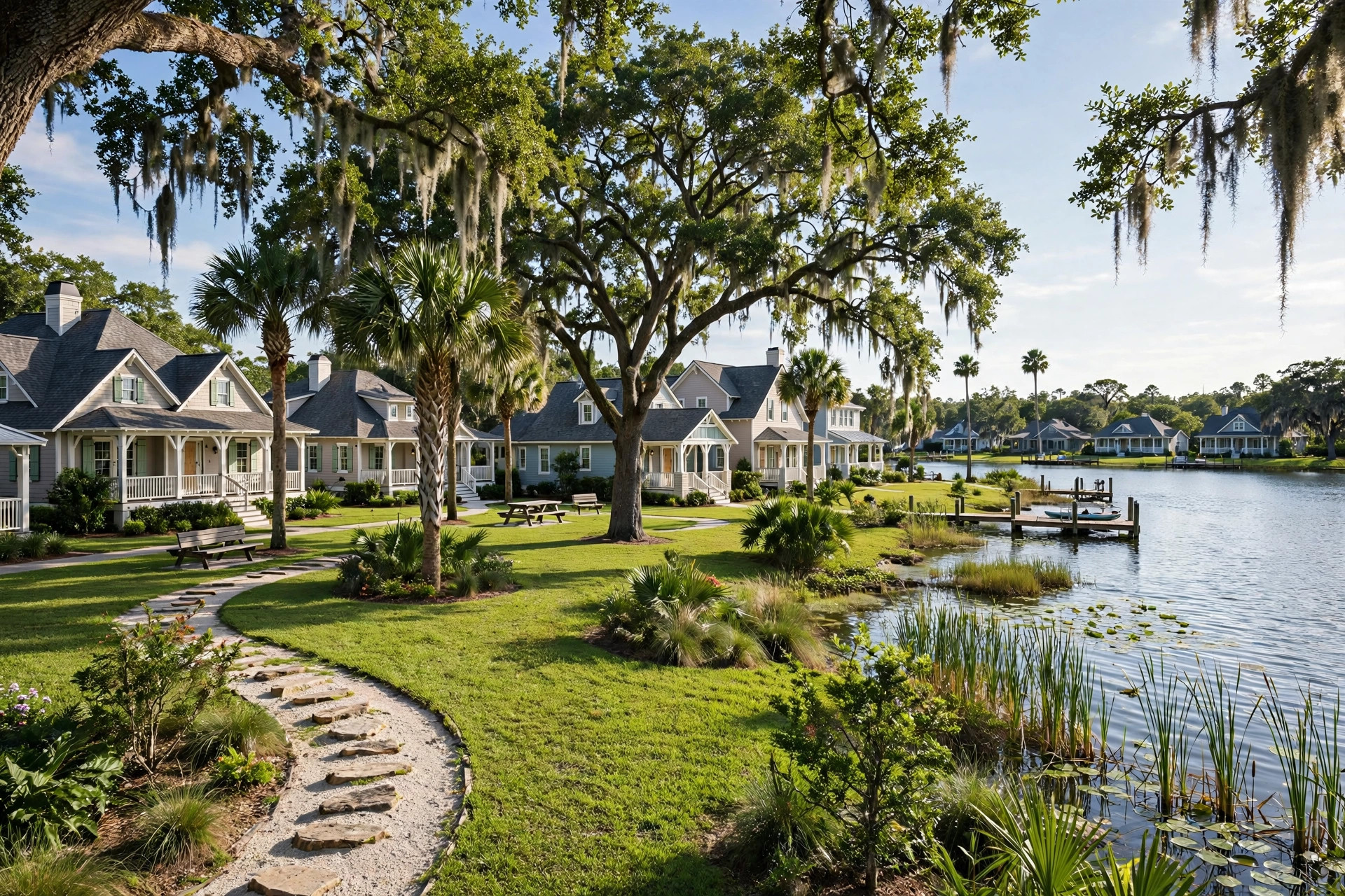 Roof repair in Lake Shore Village, Orlando FL, aging roof on an established lake-area home