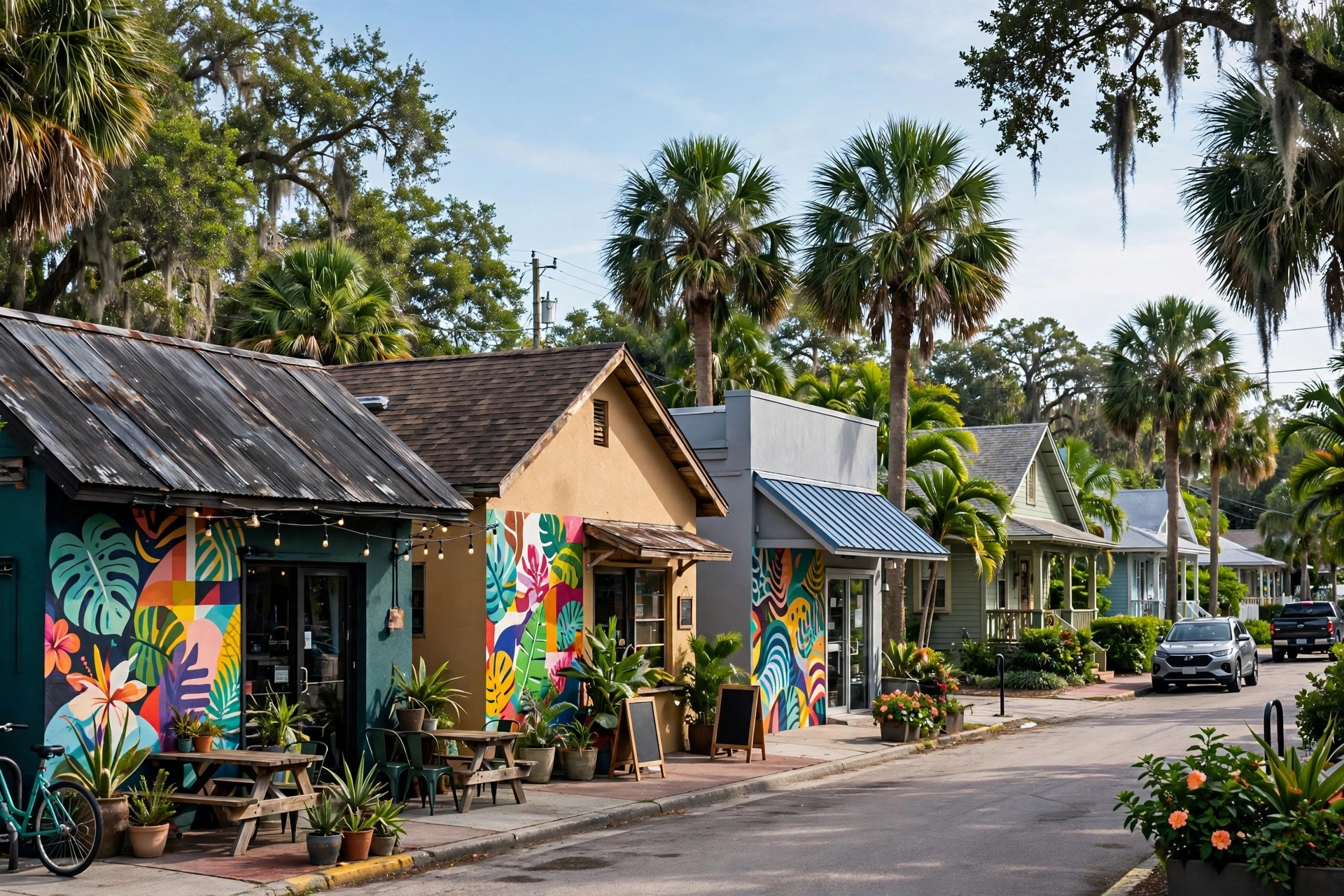Roof repair in Milk District, Orlando FL, flashing work on a historic bungalow