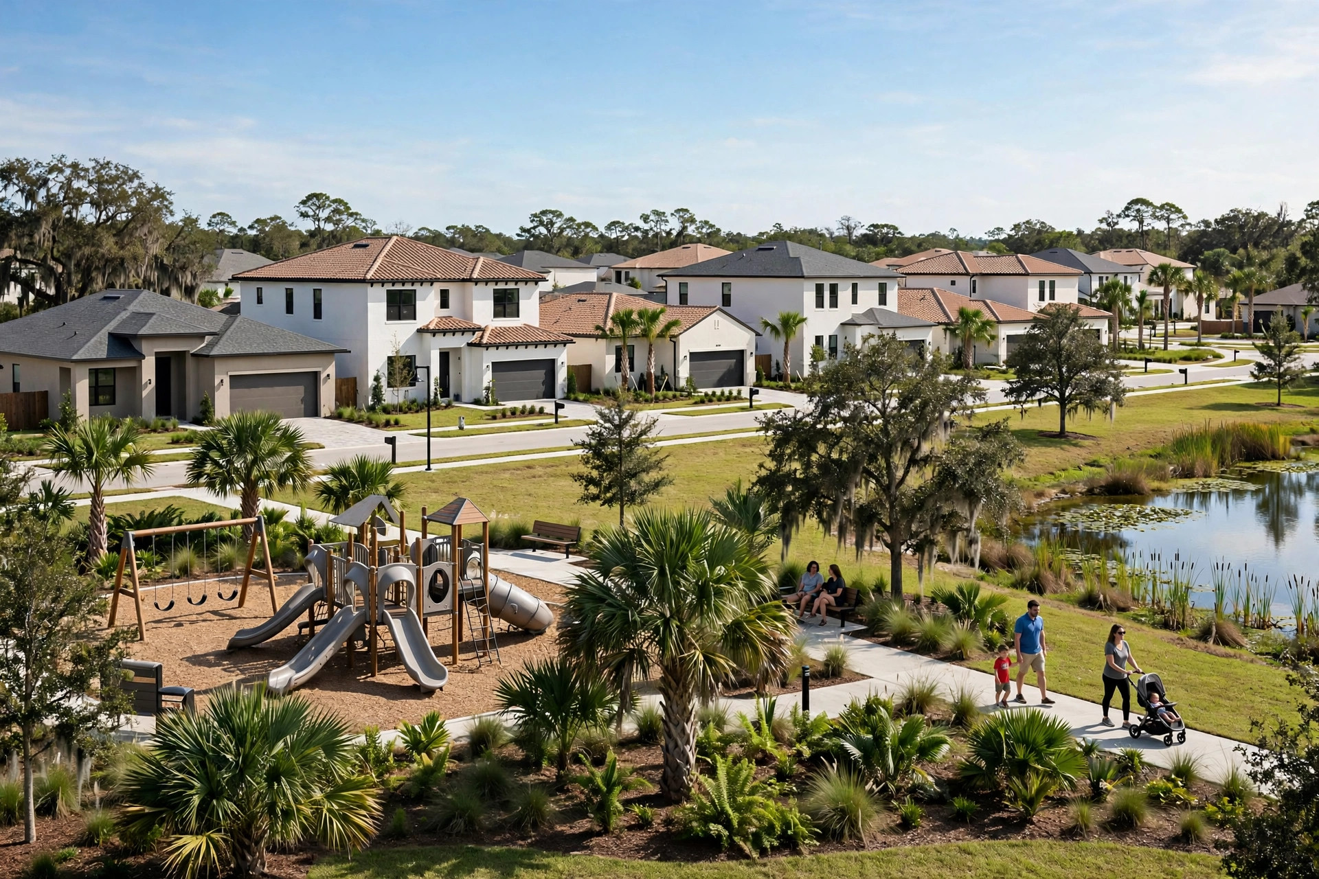 Roof repair in Northlake Park, Orlando FL, early detail wear on a newer Lake Nona roof