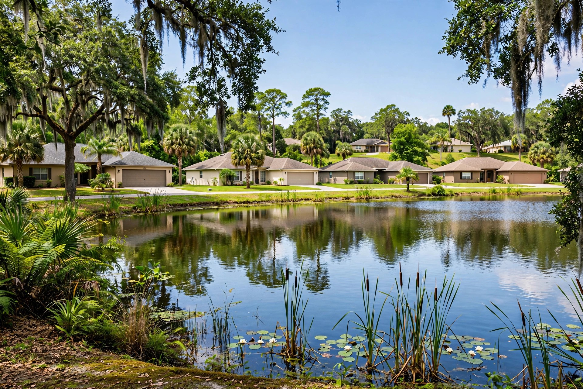 Roof repair in Rosemont, Orlando FL, roof inspection under mature tree cover
