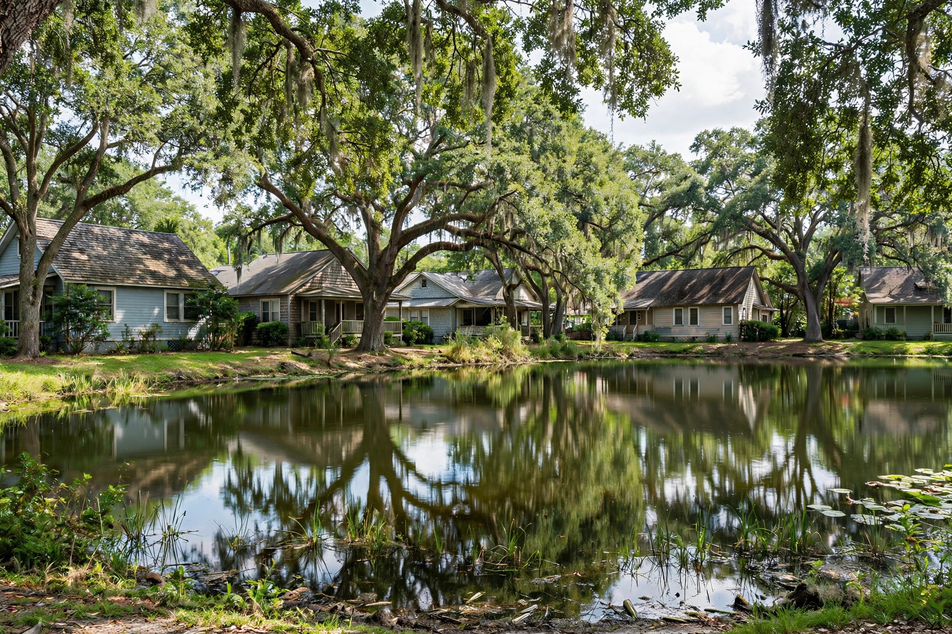 Roof repair in Spring Lake, Orlando FL, storm check on an older lakeside roof