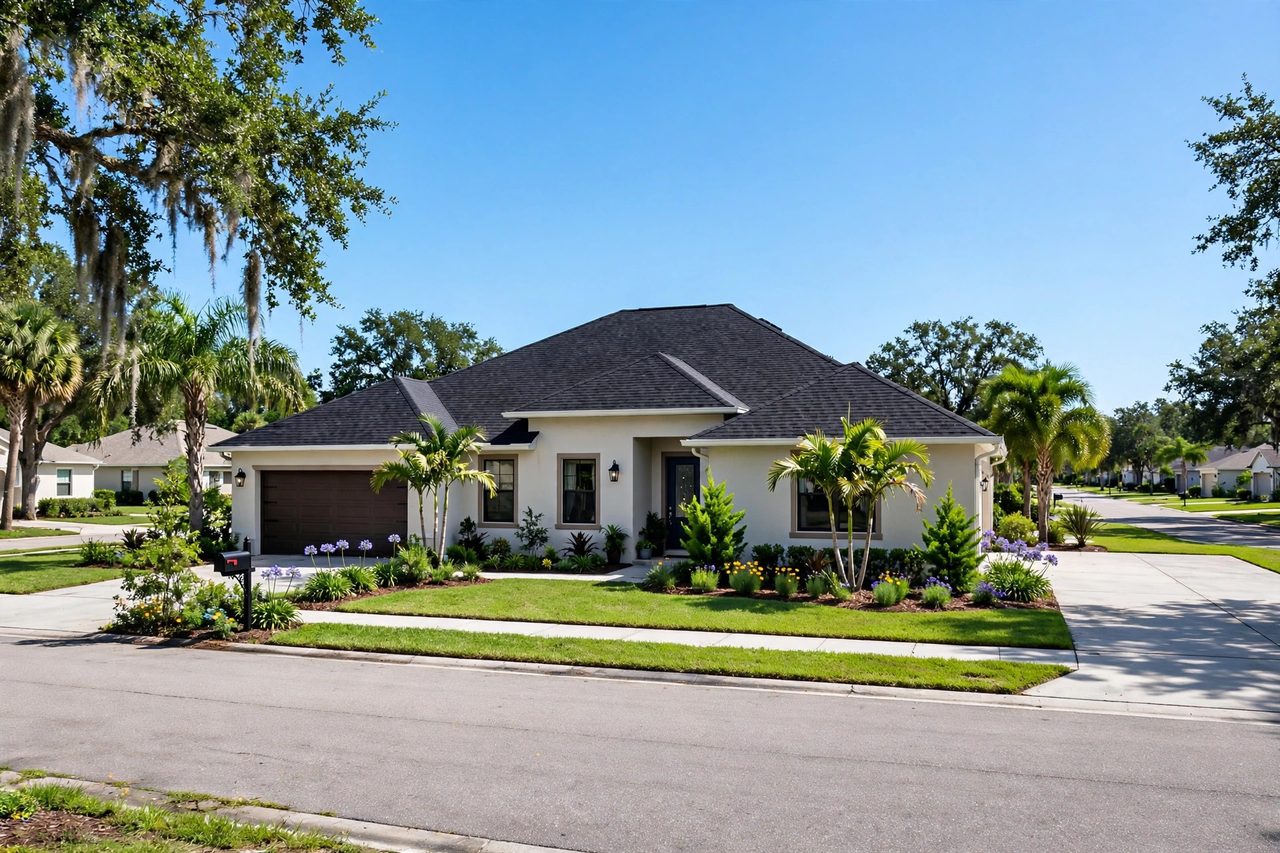 Illustrative after image showing a repaired Orlando roof area, geotagged to Orlando FL
