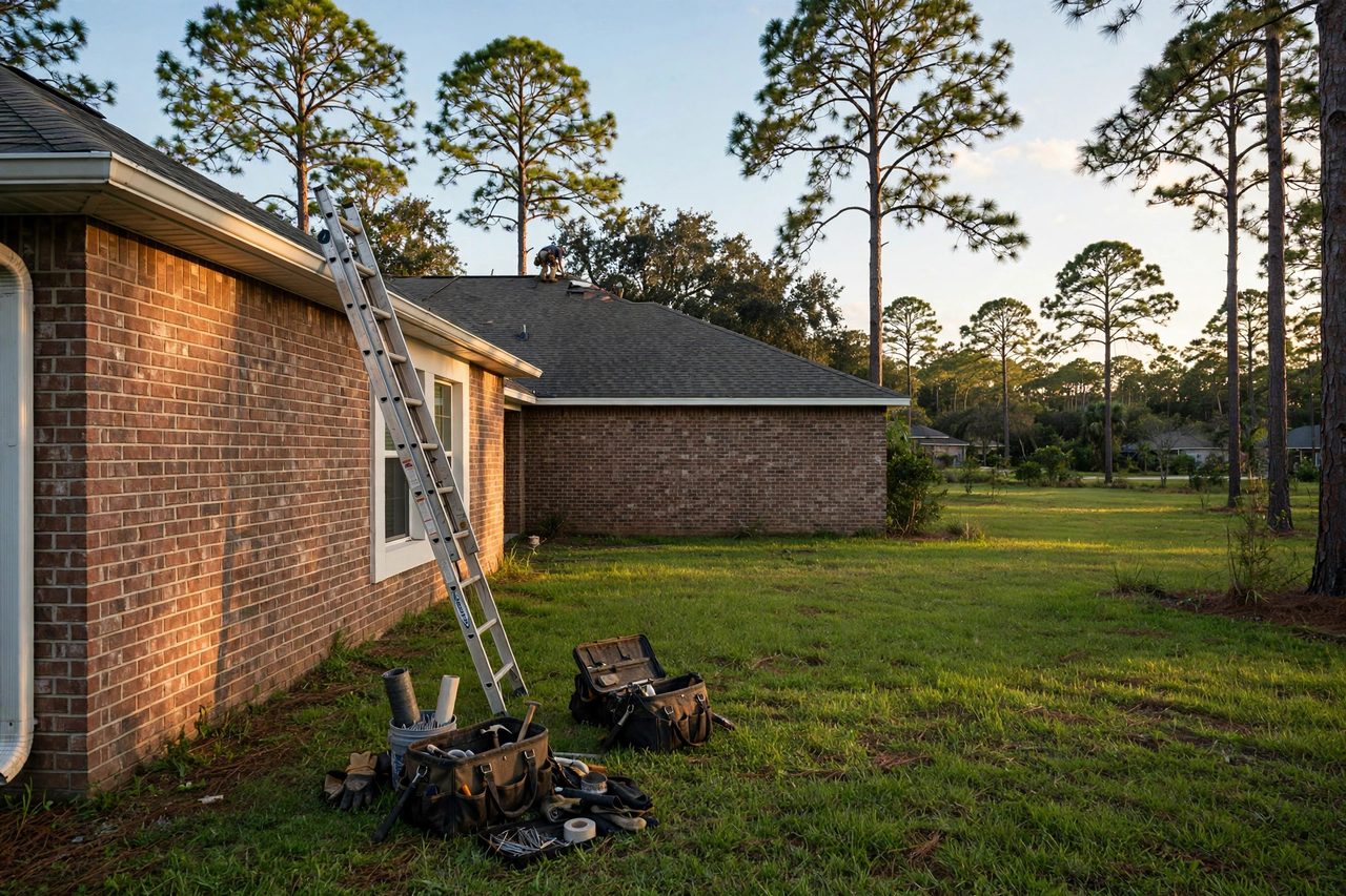 Representative roof repair service scene for Apopka, Florida