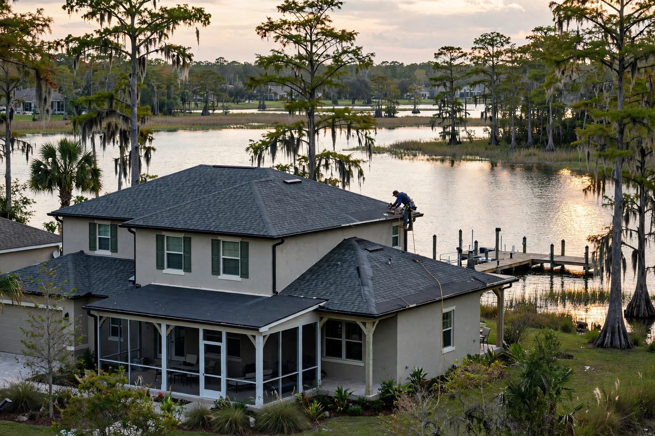 Orlando roofing scene representing Dover Shores East service coverage, geotagged to Orlando FL