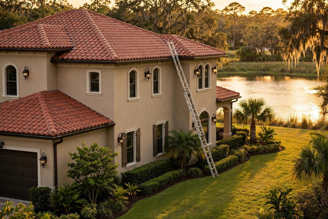 Representative roof repair service scene for Lake Mary, Florida