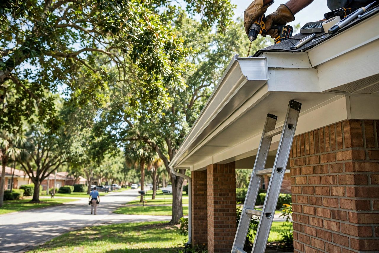 Representative roof repair service scene for Maitland, Florida