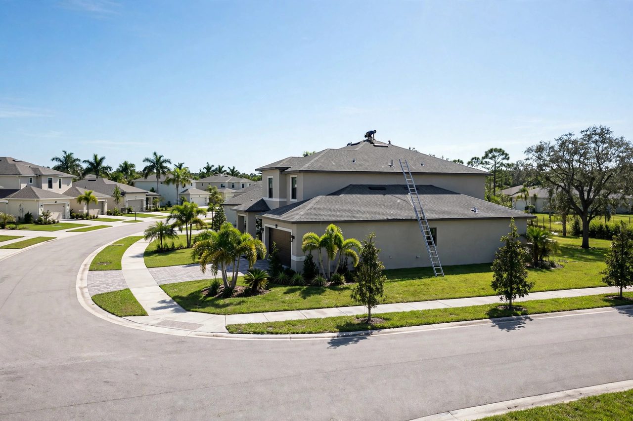 Representative roof repair service scene for Oviedo, Florida