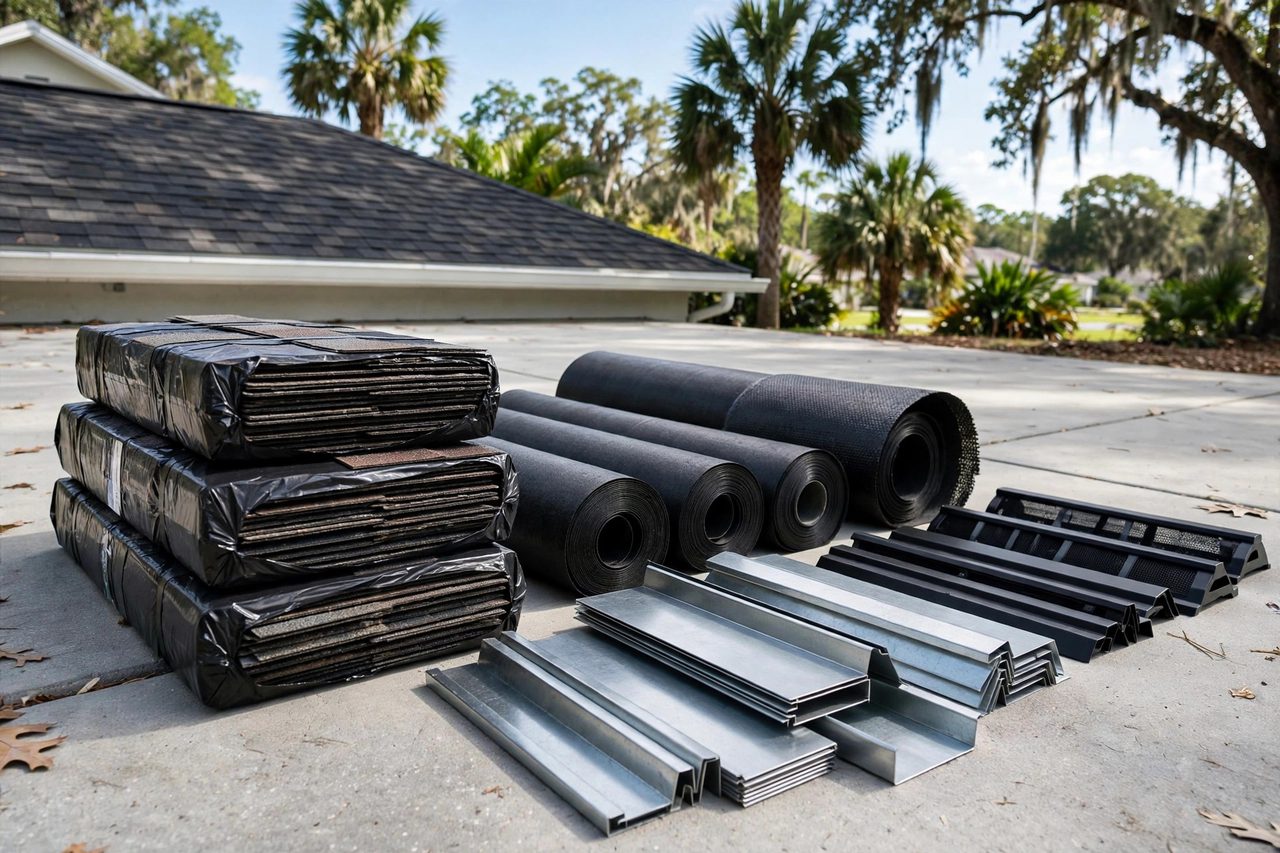 Roofing materials and roof-system components used in Orlando repairs