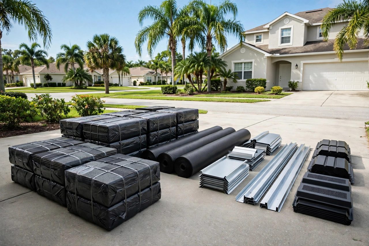 Roofing materials and roof-system components used in Orlando repairs