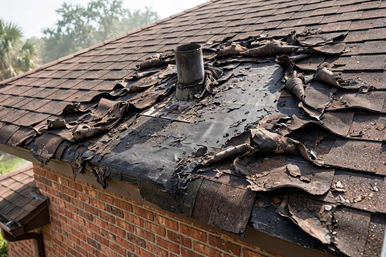Orlando roofing Asphalt Shingle Roof Repair service scene, geotagged to Orlando FL