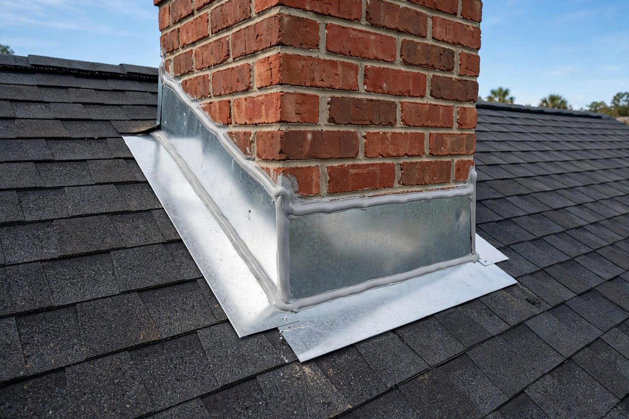 Illustrative after image showing a repaired Orlando roof area, geotagged to Orlando FL