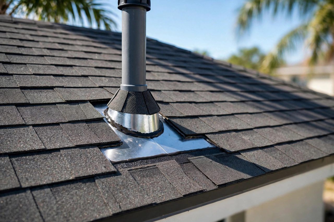 Illustrative after image showing a repaired Orlando roof area, geotagged to Orlando FL