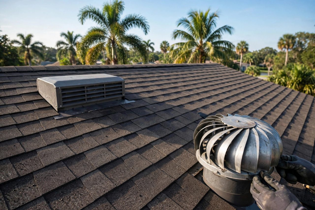 Orlando roofing Roof Vent Repair service scene, geotagged to Orlando FL